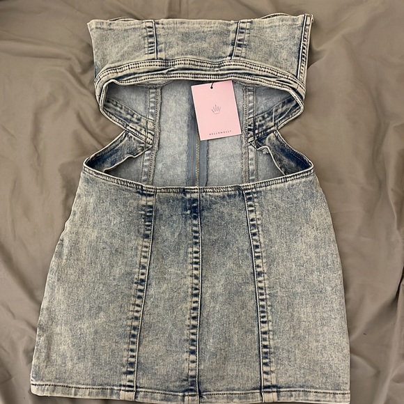 Hello Molly Denim Dress - Picture 2 of 2